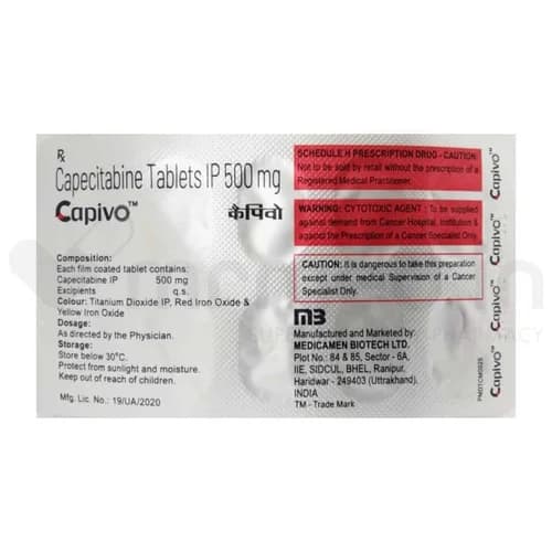 500mg Capivo Capecitabine Tablet 2