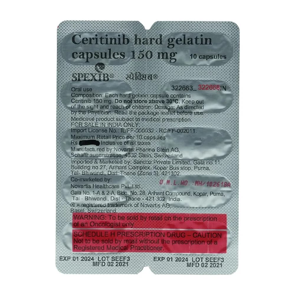 150mg Spexib Ceritinib Capsules 3