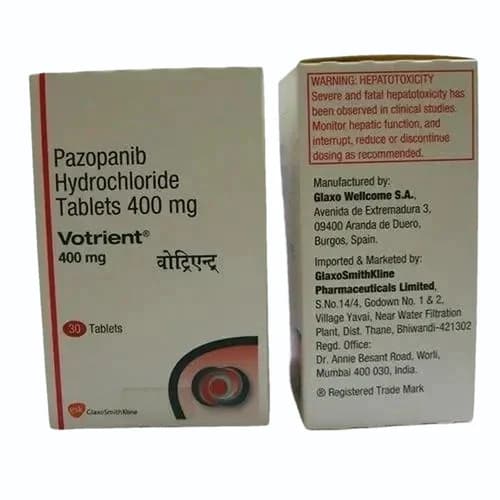 400mg Votrient Pazopanib Hydrochloride Tablets