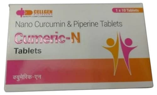 510mg Cumeric N Nano Curcumin And Piperine Tablets