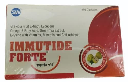 Immutide Forte Lycopene Omega 3 Fatty Acid L Lysine Capsules