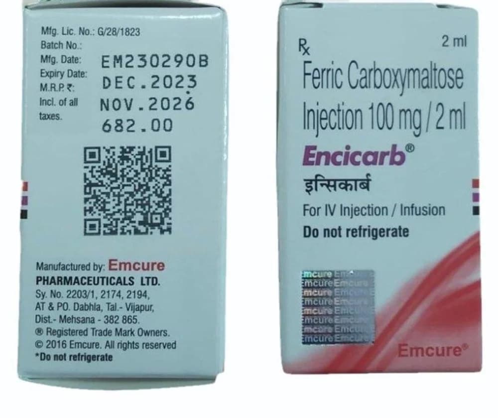 100mg Encicarb Ferric Carboxymaltose Injection 2