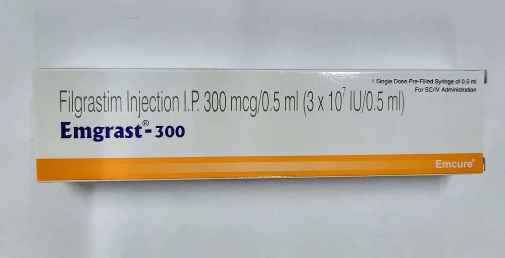300mcg Emgrast Filgrastim Injection 3
