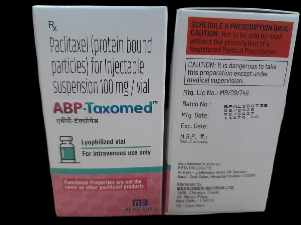 100mg ABP Taxomed Paclitaxel Injection 3