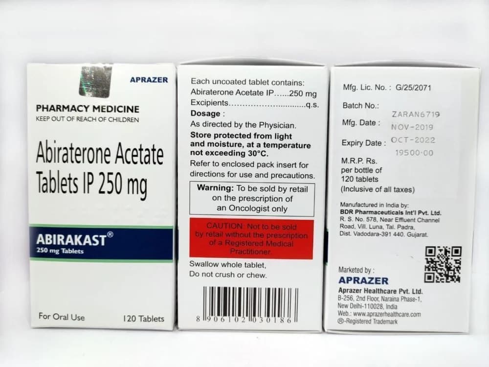 250mg Abirapro Abiraterone Acetate Tablets 2
