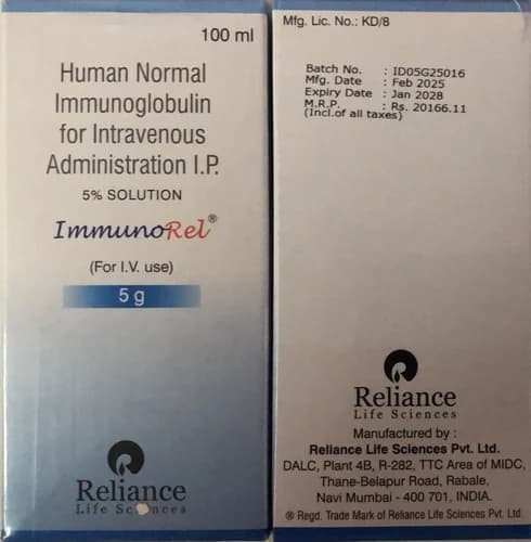 5g Immunorel Human Normal Immunoglobulin Injection